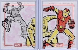 2014 boceto del 75 aniversario de Marvel Iron Man de Thiago Vale 1/1 *M208 - Imagen 1 de 2