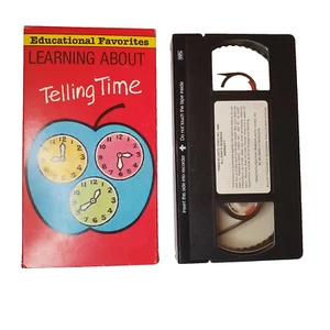 Vtg Learning About Telling Time VHS 1987 Educational Favorites Tape Homeschool - Picture 1 of 2