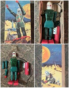 Rare, Vintage, DUX Astro Astroman Robot Toy With Original Box for Repair, Parts!