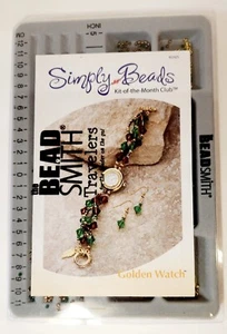 Bead Smith Flocked Board & Simply Beads Golden Watch Components, EUC - Picture 1 of 9