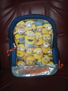 Despicable Me Assemble the Minions 16" Backpack Kids Boys School Book Bag NEW - Picture 1 of 2
