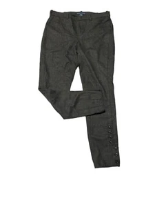 Ralph Lauren Gray Women’s Wool Blend Button Cuff Ankle Pants Size 8 - Picture 1 of 8