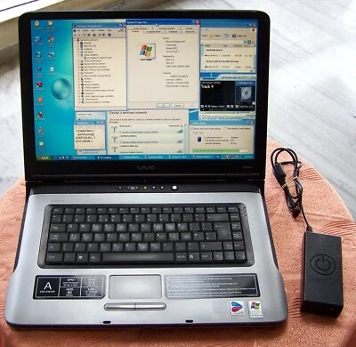 Sony Vaio VGN- A397XP Pentium M 2.0 GHz, 1.5 GB RAM, 80GB HDD ATI X600 PCG-8S1M  - Image 1 of 4