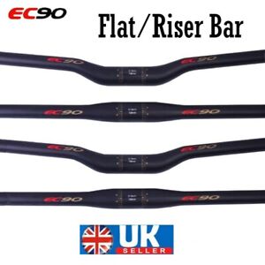 Full Carbon 25.4/31.8mm Bicycle Flat/Riser Bar MTB Mountain Handlebar Ultralight