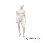 Male Fiberglass White Matte Finish Full Body Display Mannequin By Almax (A)