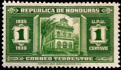 1935 Гондурас Sc #328🔥МАСОНСКИЙ ХРАМ, ТЕГУСИГАЛЬПА🔥MH*OG очень хорошее состояние архитектура - Изображение 1 из 2