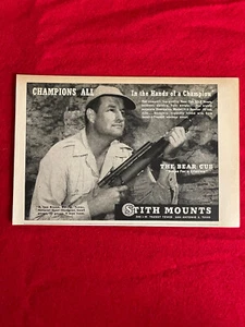 Vintage 1947 Stith Mounts Bear Cub Scope Print Ad Hunting Scopes Sights - Picture 1 of 7