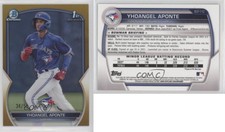 2023 Bowman Chrome Prospects Gold Refractor /50 Yhoangel Aponte #BCP-110