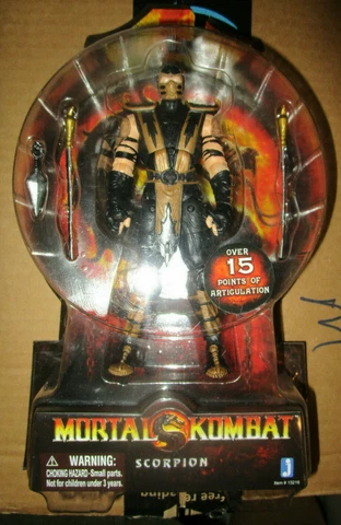 Mortal Kombat 9 Scorpion Figure MK9 20th Anniversary Midway Jazwares 2011 Cover