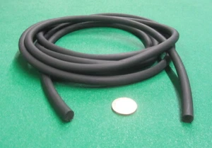 Latex Gummistange, schwarz, 3/8 Zoll Durchmesser x 10 Fuß Länge - Bild 1 von 12