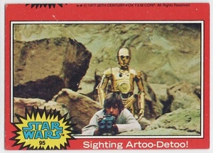 Star Wars S2 Red Edge Topps 1977 Sighting Artoo-Detoo Trading Card 95 Trim Error - Picture 1 of 2