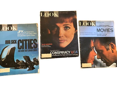 Lot Of 3- VINTAGE LOOK MAGAZINES FROM 1965- January, March, & September - Image 1 of 4