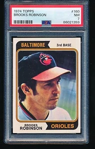 1974 Topps BROOKS ROBINSON #160 PSA 7 - Picture 1 of 2