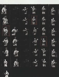 Orig Contact Photo Sheet & Negatives 1984 Eurythmics Lennox Stewart In Concert 4 - Picture 1 of 2