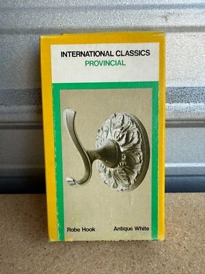 Hall Mack International Classics Provincial ROBA GANCHO ANTIGUO BLANCO NUEVO DE COLECCIÓN Foto 1 de 2