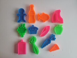 Vintage Mattel Plastic Food Pretend 12 piece lot 1972 Toy Grocery Shopping