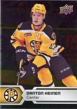 17/18 UPPER DECK AHL SILVER FOIL SP #149 DANTON HEINEN PROVIDENCE BRUINS *47667
