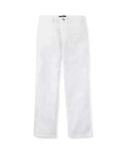 NWT Polo Ralph Lauren Boys Straight Fit Twill Pant White 8/8T - Picture 1 of 3