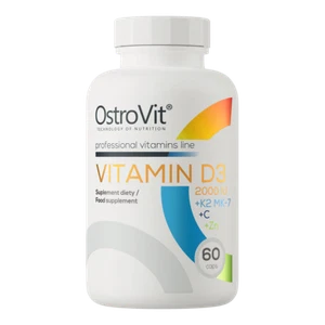 Vitamin D3 + K2 (MK-7) + Vitamin C und Zink - Hochdosiert - Vegetarisch Kapseln - Bild 1 von 5