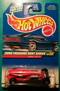 HOT WHEELS 2000 TREASURE HUNT SERIES SWEET 16 2 MALAYSIA RED RUBBER TIRES #52 - Picture 1 of 7