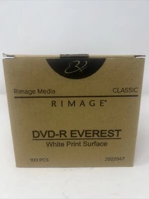 Rimage Media 2002047 100 Piece Classic White Print Surface DVD-R Everest - Image 1 of 3