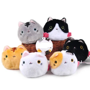 6 pcs set 3.15" Neko Atsume Kitty Cat Plush Dango Stuffed Doll Toy Kids Gift - Picture 1 of 6