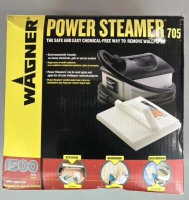 Wagner Power Steamer 705 Wallpaper Remover In Box w/ Small & Large Steam Plates - Image 1 of 4