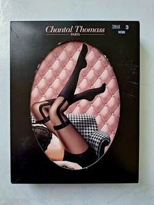 CHANTAL THOMASS COLLANT 20 DEN TAILLE 3 COULEUR NOIR REF T267 - Picture 1 of 3