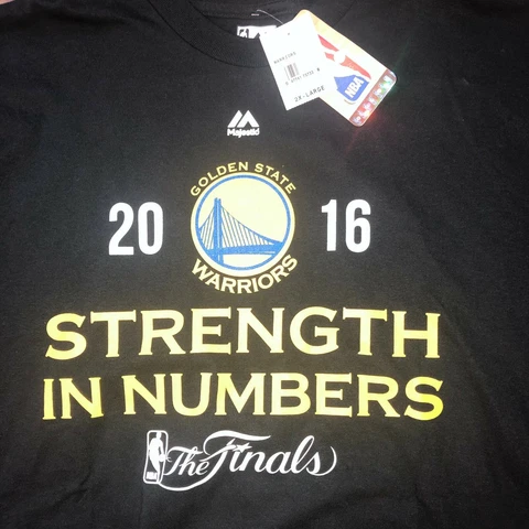 Majestic Golden State Warriors Strength In Numbers The Finals 2016 Mens 2XL NWT Cover