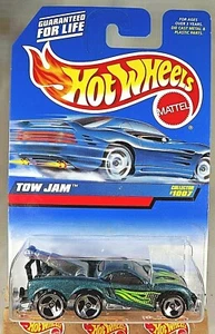 1999 Hot Wheels Mainline/Collector #1007 TOW JAM Green w/Chrome 3 Spoke Wheels - Picture 1 of 5