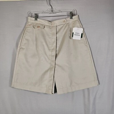LizGolf Skort By Liz Claiborne Womens 12 Khaki Button Up Front Casual Golf - Image 1 of 4