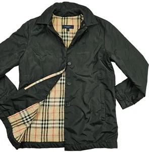 *HOT Women's BURBERRY LONDON @ CITY NOVA CHECK LINED BLACK Jacket 6UK 4US or S - Picture 1 of 17