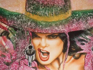 OLIVIA DE BERARDINIS LIMITED EDITION SIGNED & NUMBERED SMOKING GUN IV J STRAIN - Picture 1 of 9