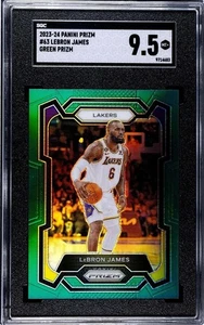 2023-24 Panini Prizm #63 Lebron James Green Prism - Picture 1 of 2