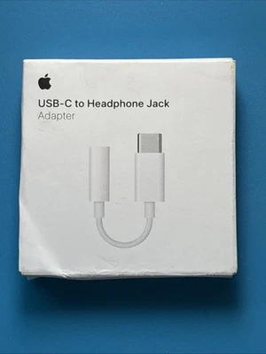 Apple USBC to Headphone Jack Adapter  MW2Q3AM/A- A2049 3.5mm- OEM Original - New - Image 1 of 4