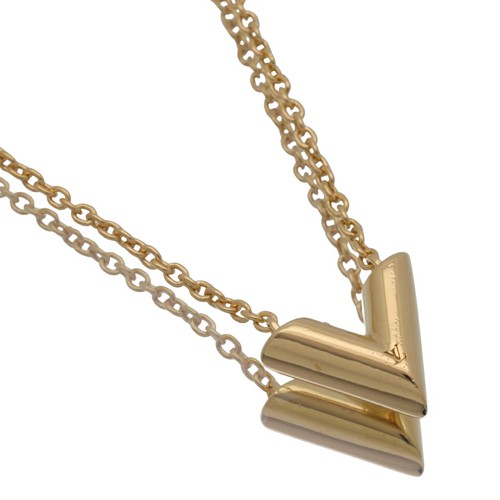 LOUIS VUITTON（LV） Collana Louis Vuitton Essential V oro M61083 catena in lega di metallo lunghezza 42 46 cm