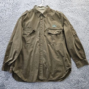 Camisa de safari ORVIS X Land Rover de lona para hombre XL 100 % algodón *agujero - Imagen 1 de 18