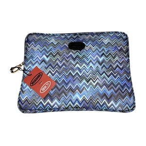 Neu mit Etikett Missoni für Bric’s Reise Laptop Tablet Tasche blau Zickzack italienischer Designer - Bild 1 von 14