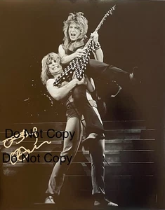 Stampa fotografica 16x20 firmata Ozzy Osbourne Randy Rhoads rara PROOF - Foto 1 di 4