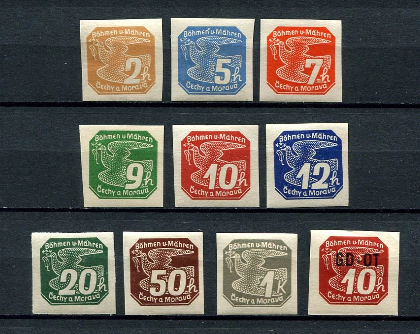 Bohemia & Moravia WW II : Newspaper stamps set from 1939 - mint - Image 1 of 1