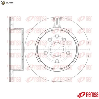 2x BRAKE DISC 61255.10 FOR LEXUS GS TOYOTA 2AD-FTV/FHV 2.2L 4cyl IS II 3.5L 6cyl - Image 1 of 4
