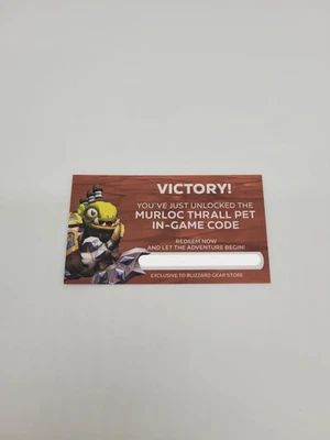 World of Warcraft WoW Murloc Thrall Pet In Game Code - Bild 1 von 4