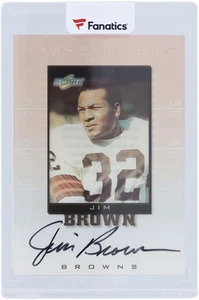 Jim Brown Cleveland Browns Signed 1999 Score Supplemental Inscs #JB-32 Card - Picture 1 of 2