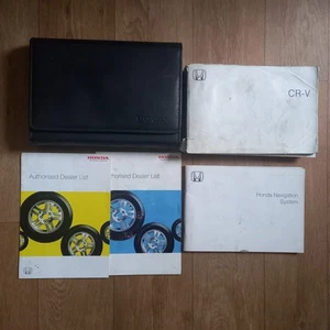 HONDA CRV OWNERS MANUAL NAVIGATION HANDBOOK & WALLET DRIVER PACK MK2.5 2004-2007 - Picture 1 of 5