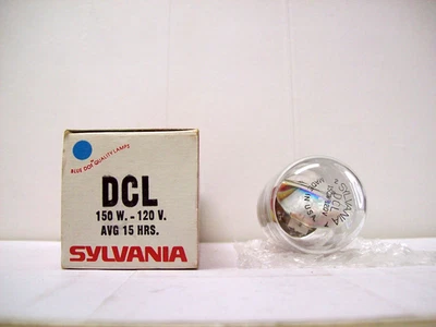 Bombilla de lámpara de proyección para proyector DCL 150W 120V SYLVANIA PROMEDIO LÁMPARA 15 HORAS Foto 1 de 4