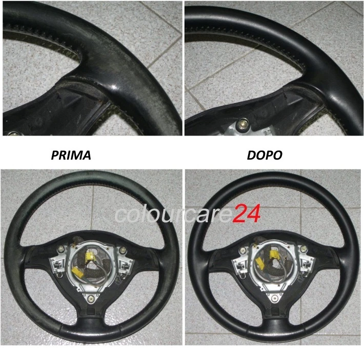Kit Riparazione Volante Pelle Audi TT colore Nero Ritocco Interni Q A 3 4 5   - Imagen 1 de 1