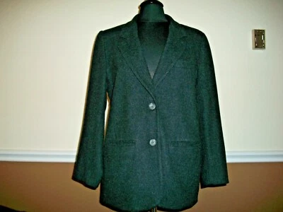 Blazer Eddie Bauer M 10 12 Gris Mezcla Lana Peso Pesado Ropa Interior/Exterior Foto 1 de 4