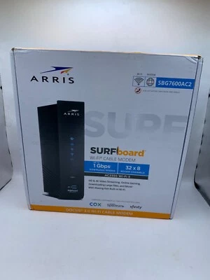 Arris Surfboard Wi-Fi Cable Modem 1Gbps 328 Channels HD 4K AC2350 Wifi5 DOCSIS 3 - Image 1 of 4