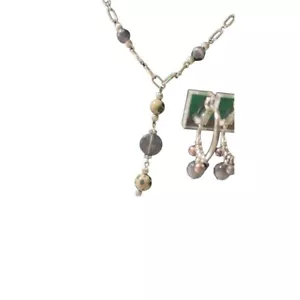 Lia Sophia Necklace and earring set - Picture 1 of 6