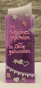 Design Kerze*Im Schicksal gefunden~in Liebe gebunden*Geburtstag,Hochzeit - Bild 1 von 3